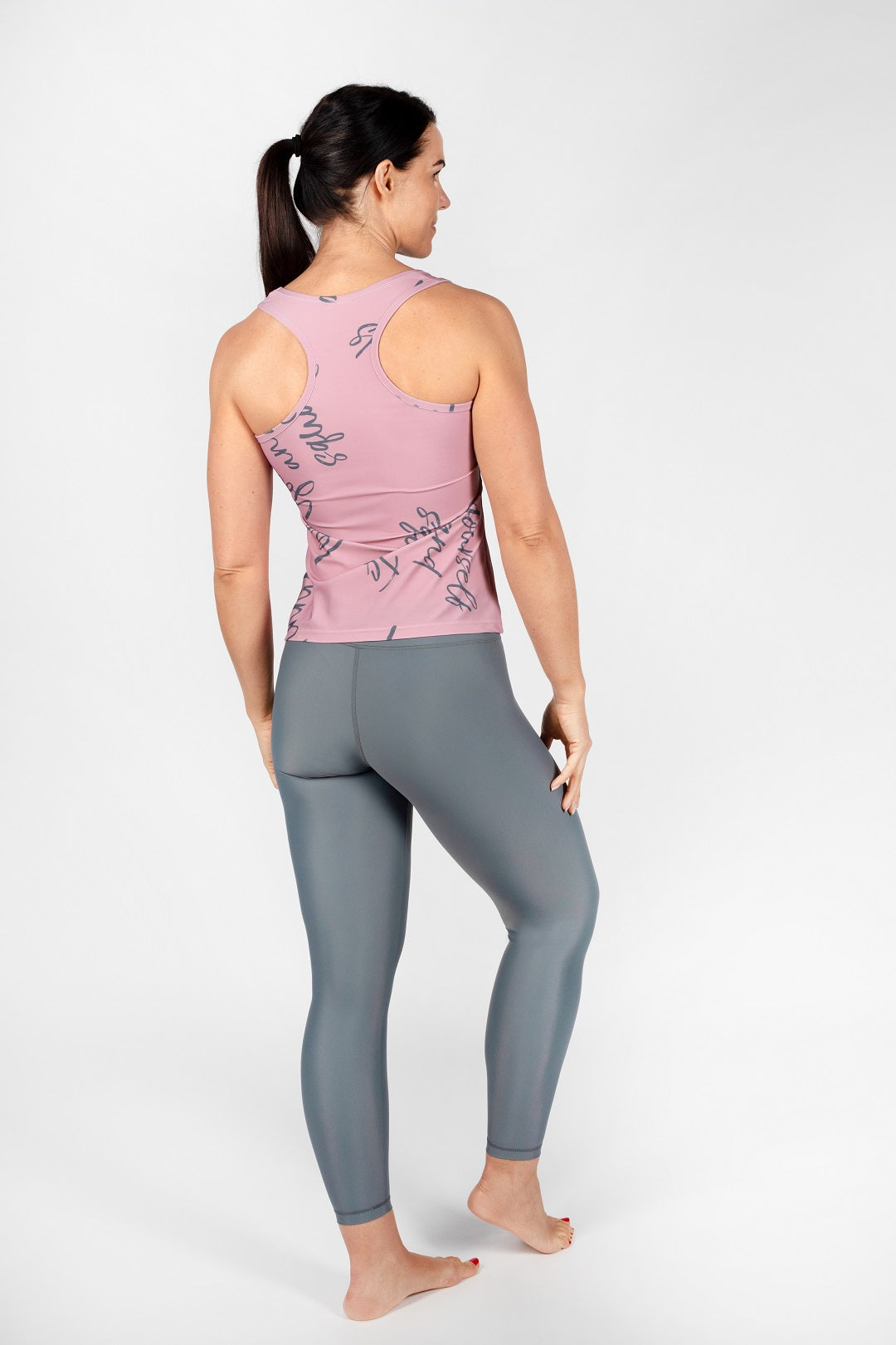 Brushstroke Design Tank Top von anmila sportswear – Rückansicht