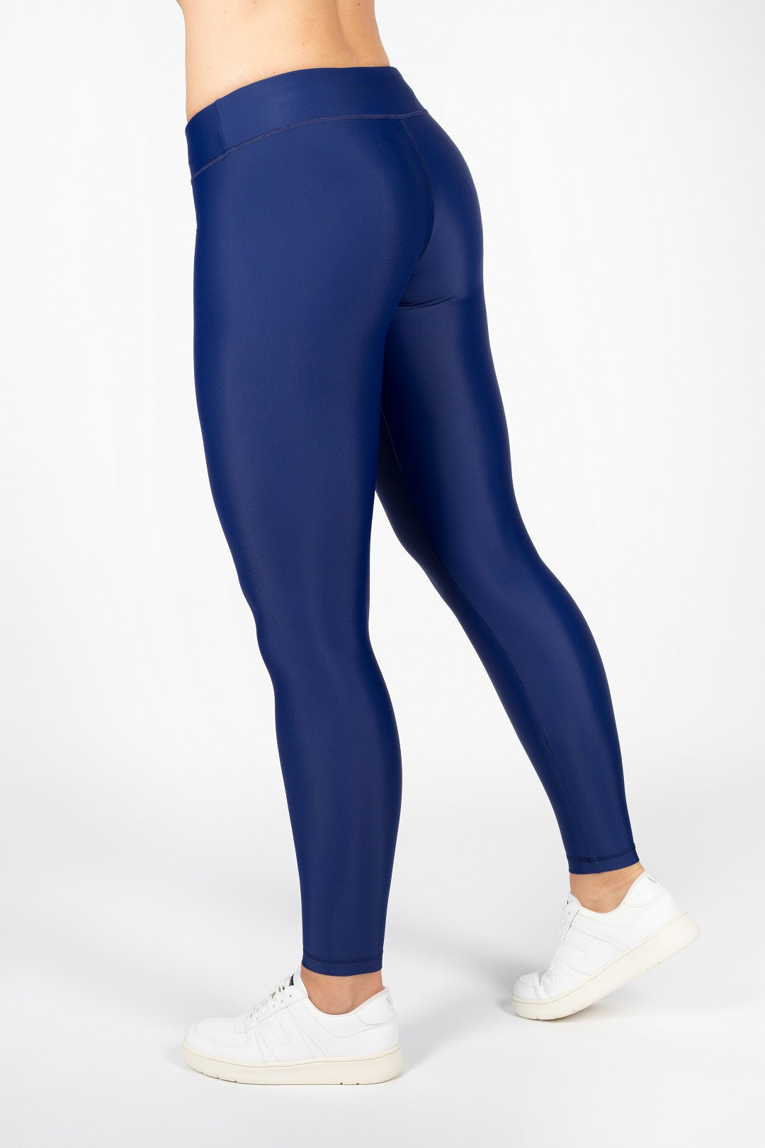 7/8 Sport Leggings Blau - nachhaltig, atmungsaktiv & formstabil von anmila sportswear – Rückansicht