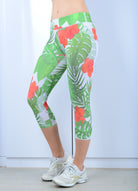 Palm Design 3/4 Leggings von anmila sportswear – Vorderansicht