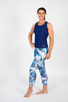 7/8 Sport Leggings Vibrant Vision Design - nachhaltig & formstabil von anmila sportswear – Vorderansicht
