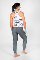 7/8 Sport Leggings Grau - nachhaltig, atmungsaktiv & formstabil von anmila sportswear – Rückansicht