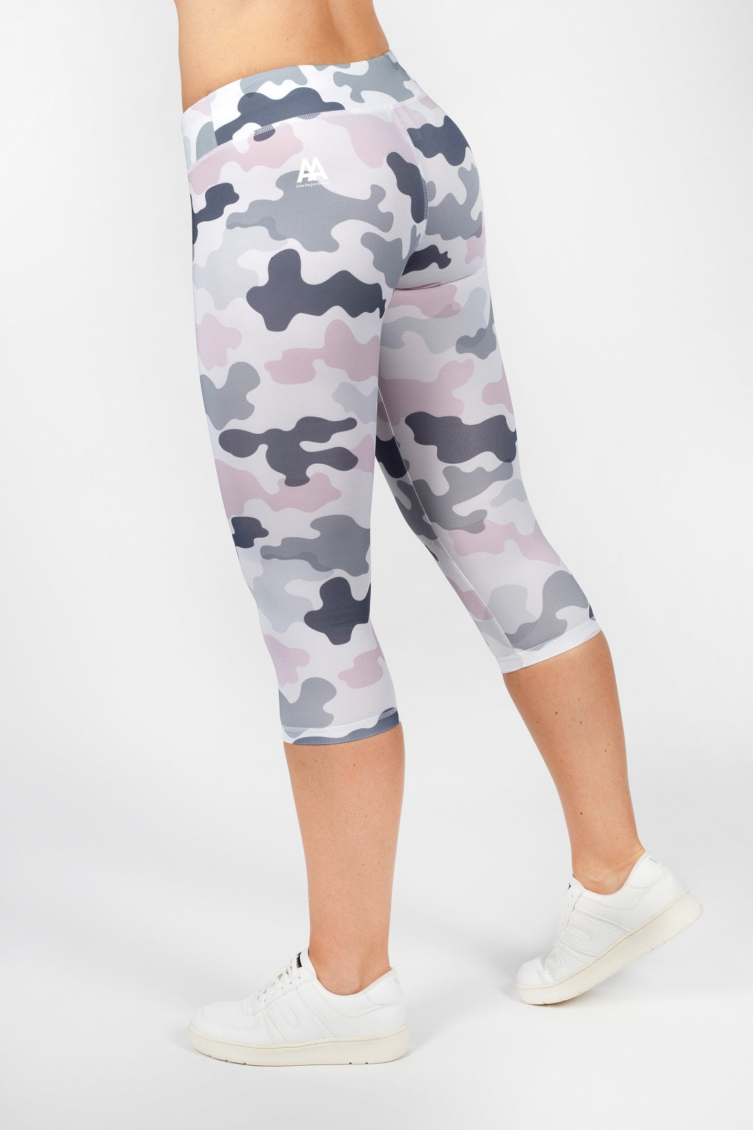 Camouflage Design 3/4 Leggings von anmila sportswear – Rückansicht