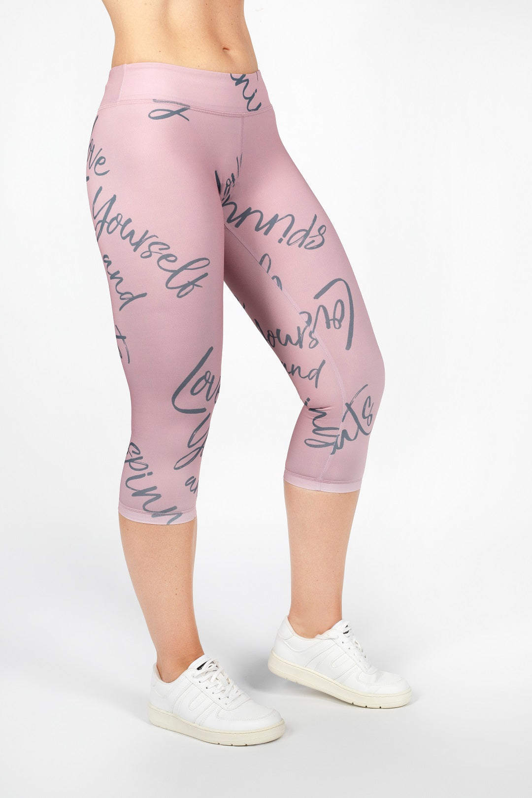 Brushstroke Design 3/4 Leggings von anmila sportswear – Vorderansicht