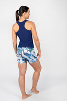 Vibrant Vision Design kurze Leggings von anmila sportswear – Rückansicht