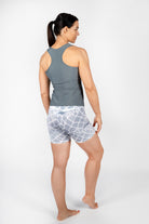 Blurred Design kurze Leggings von anmila sportswear – Rückansicht