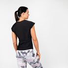 Schwarzes TShirt von anmila sportswear – Rückansicht